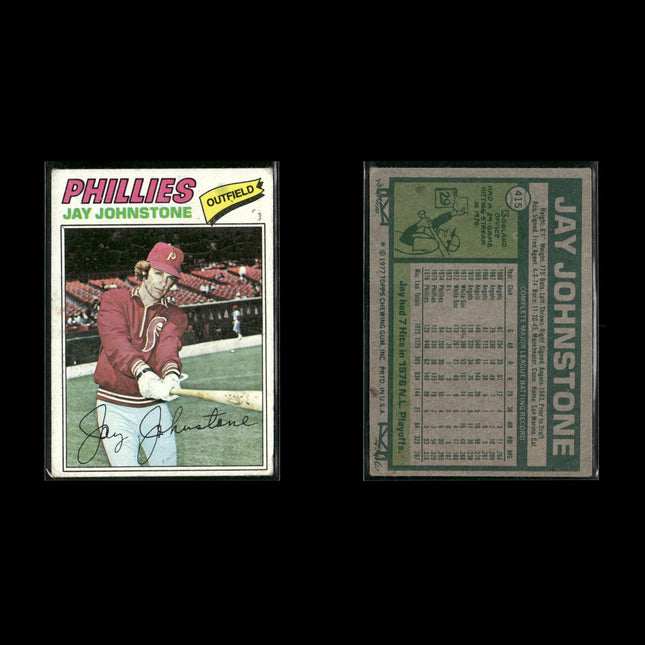 Philadelphia Phillies 1977 Topps Baseball 22-Card Lot Topps VG