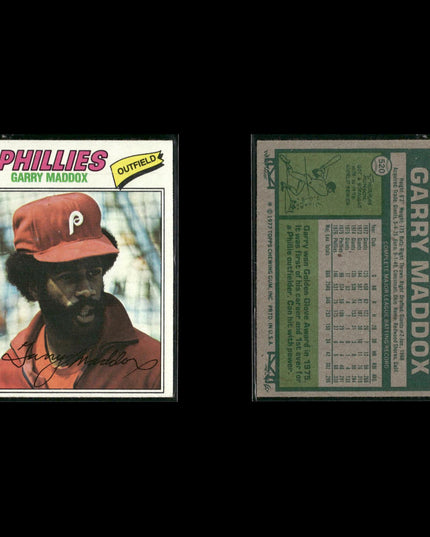 Philadelphia Phillies 1977 Topps Baseball 22-Card Lot Topps VG