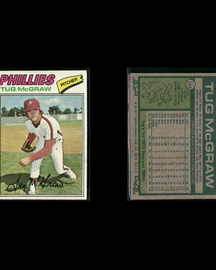 Philadelphia Phillies 1977 Topps Baseball 22-Card Lot Topps VG