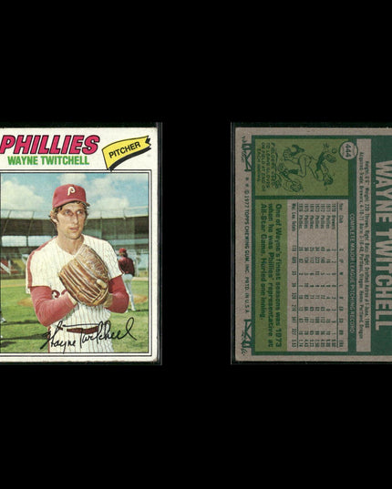 Philadelphia Phillies 1977 Topps Baseball 22-Card Lot Topps VG