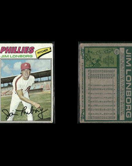 Philadelphia Phillies 1977 Topps Baseball 22-Card Lot Topps VG