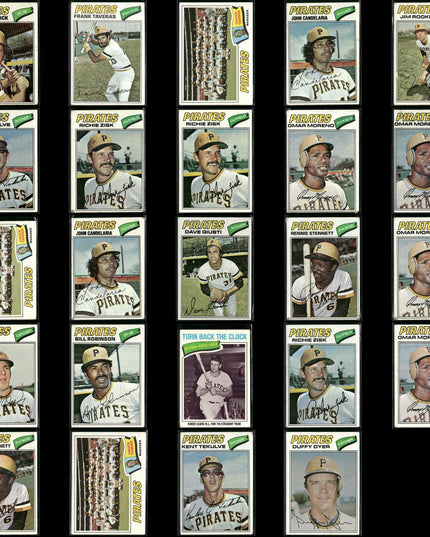 Pittsburgh Pirates 1977 Topps Baseball 24-Card Lot Topps VG