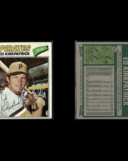 Pittsburgh Pirates 1977 Topps Baseball 24-Card Lot Topps VG