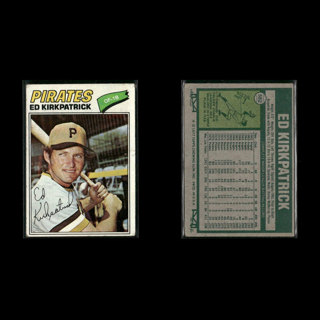 Pittsburgh Pirates 1977 Topps Baseball 24-Card Lot Topps VG