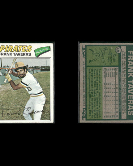 Pittsburgh Pirates 1977 Topps Baseball 24-Card Lot Topps VG