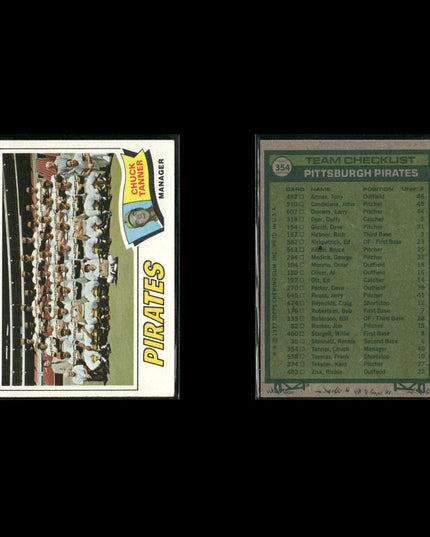 Pittsburgh Pirates 1977 Topps Baseball 24-Card Lot Topps VG