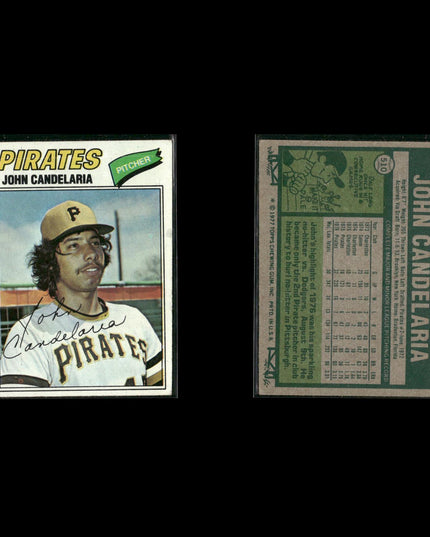 Pittsburgh Pirates 1977 Topps Baseball 24-Card Lot Topps VG
