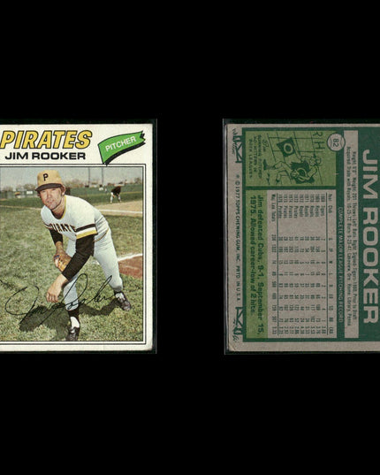 Pittsburgh Pirates 1977 Topps Baseball 24-Card Lot Topps VG