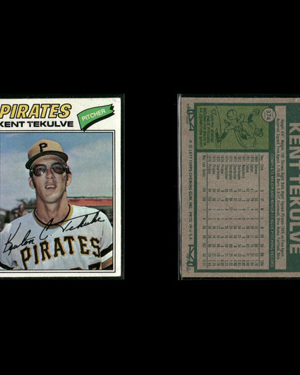 Pittsburgh Pirates 1977 Topps Baseball 24-Card Lot Topps VG