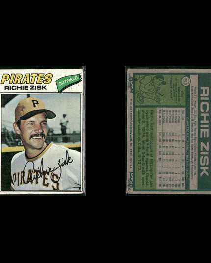 Pittsburgh Pirates 1977 Topps Baseball 24-Card Lot Topps VG