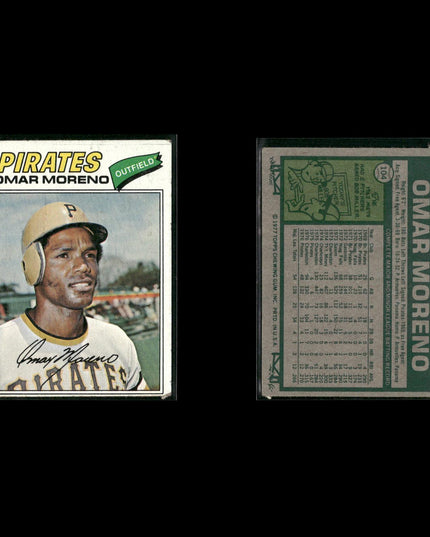 Pittsburgh Pirates 1977 Topps Baseball 24-Card Lot Topps VG