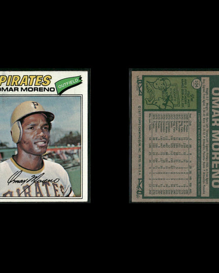 Pittsburgh Pirates 1977 Topps Baseball 24-Card Lot Topps VG