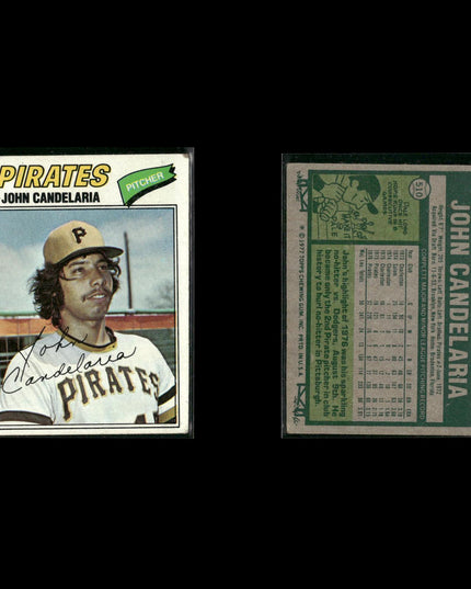 Pittsburgh Pirates 1977 Topps Baseball 24-Card Lot Topps VG