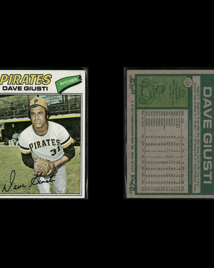 Pittsburgh Pirates 1977 Topps Baseball 24-Card Lot Topps VG