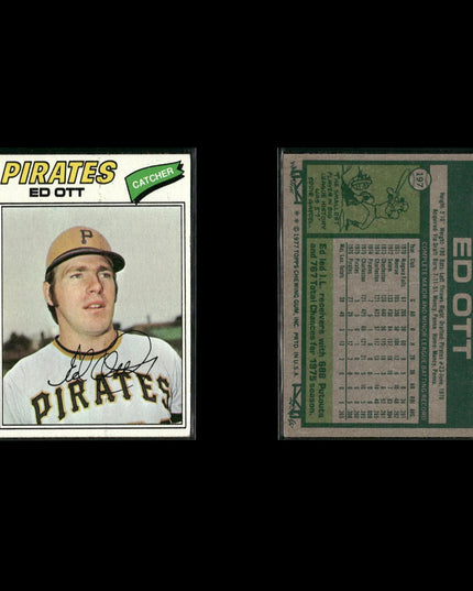 Pittsburgh Pirates 1977 Topps Baseball 24-Card Lot Topps VG