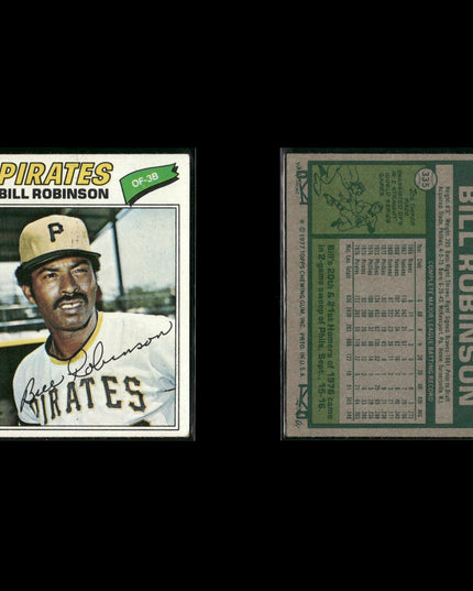 Pittsburgh Pirates 1977 Topps Baseball 24-Card Lot Topps VG