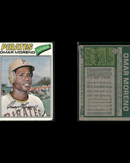 Pittsburgh Pirates 1977 Topps Baseball 24-Card Lot Topps VG