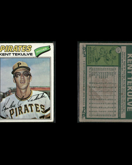 Pittsburgh Pirates 1977 Topps Baseball 24-Card Lot Topps VG