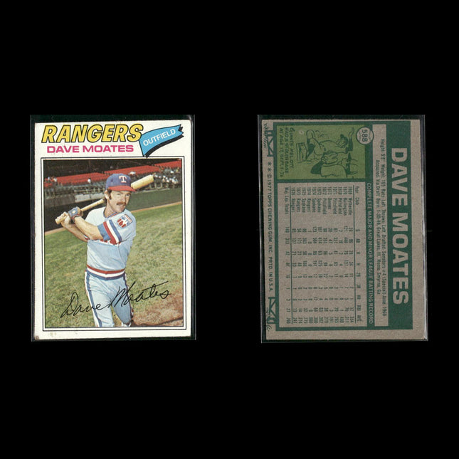 Texas Rangers 1977 Topps Baseball 29-Card Lot Topps VG