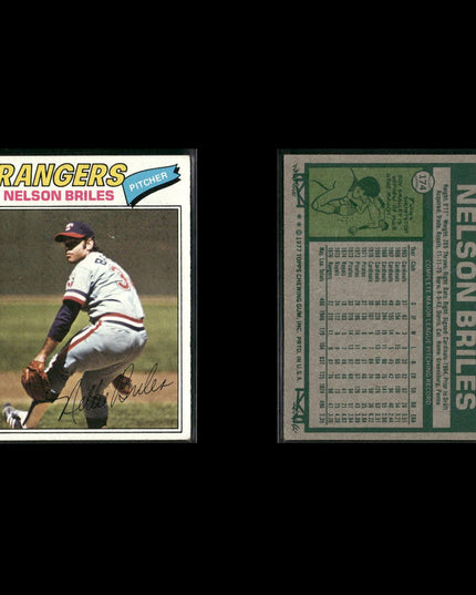 Texas Rangers 1977 Topps Baseball 29-Card Lot Topps VG