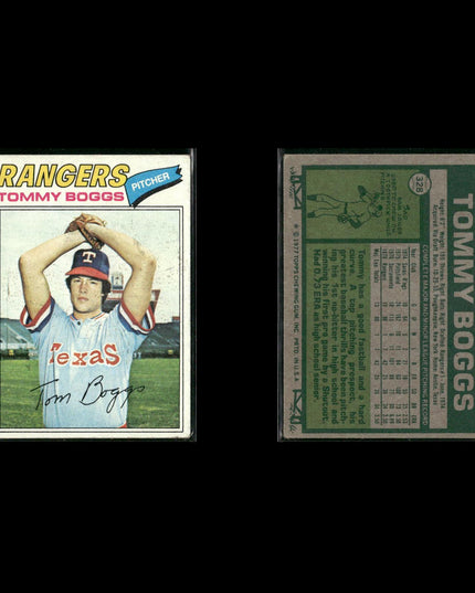 Texas Rangers 1977 Topps Baseball 29-Card Lot Topps VG