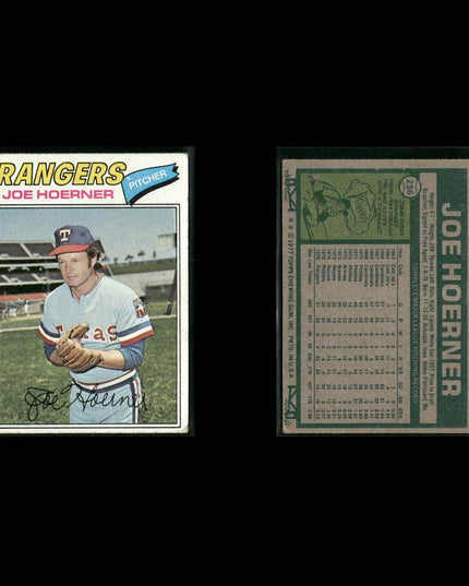 Texas Rangers 1977 Topps Baseball 29-Card Lot Topps VG