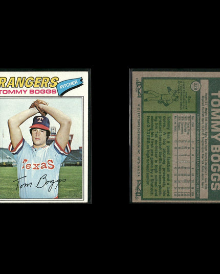 Texas Rangers 1977 Topps Baseball 29-Card Lot Topps VG