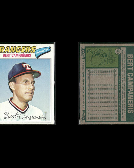 Texas Rangers 1977 Topps Baseball 29-Card Lot Topps VG