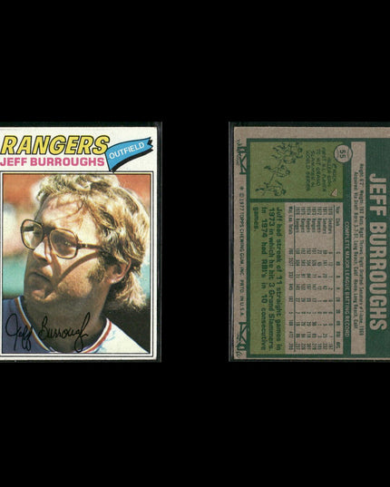 Texas Rangers 1977 Topps Baseball 29-Card Lot Topps VG