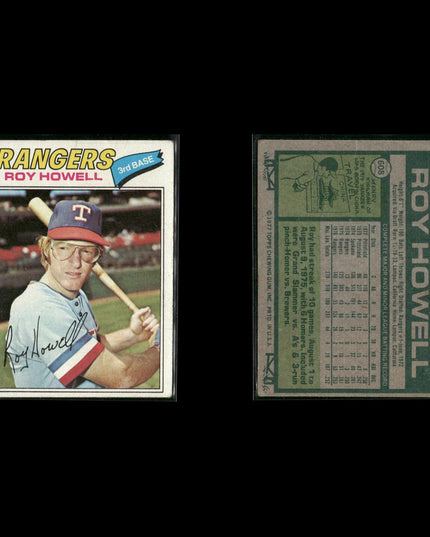 Texas Rangers 1977 Topps Baseball 29-Card Lot Topps VG