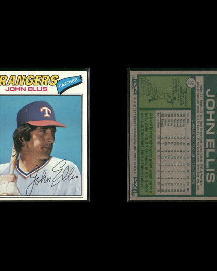 Texas Rangers 1977 Topps Baseball 29-Card Lot Topps VG
