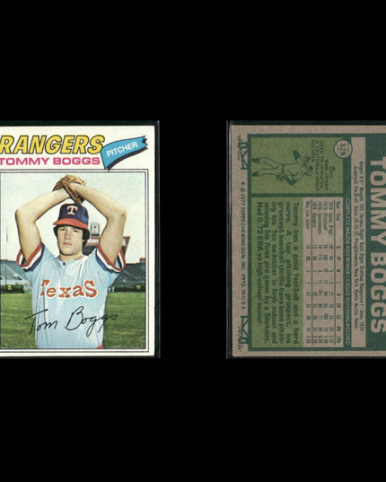 Texas Rangers 1977 Topps Baseball 29-Card Lot Topps VG