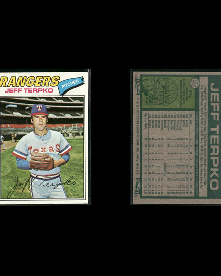 Texas Rangers 1977 Topps Baseball 29-Card Lot Topps VG
