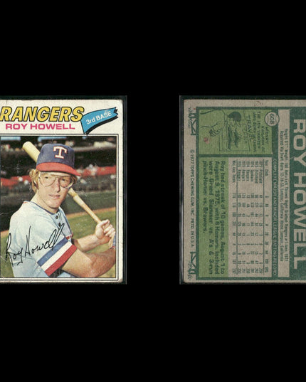 Texas Rangers 1977 Topps Baseball 29-Card Lot Topps VG