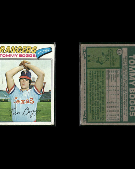 Texas Rangers 1977 Topps Baseball 29-Card Lot Topps VG