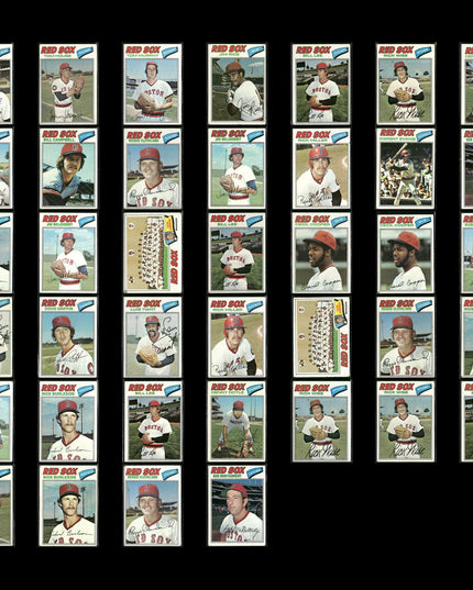 Boston Red Sox 1977 Topps Baseball 39-Card Lot Topps VG