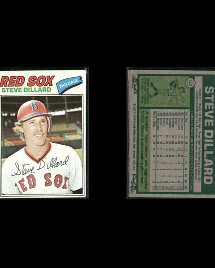 Boston Red Sox 1977 Topps Baseball 39-Card Lot Topps VG