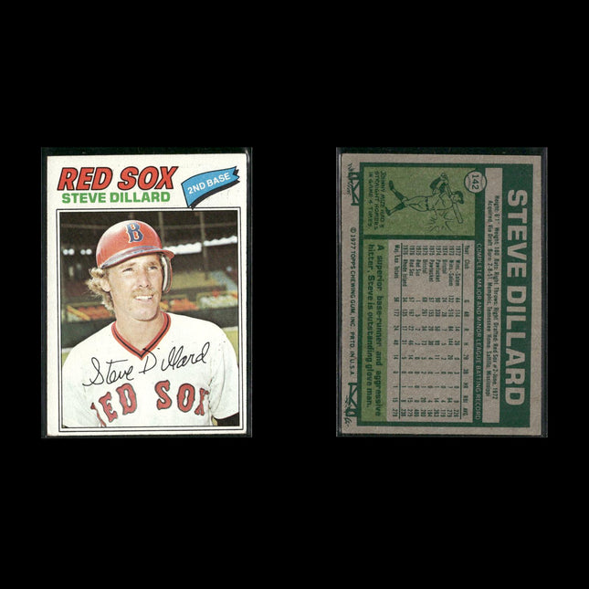 Boston Red Sox 1977 Topps Baseball 39-Card Lot Topps VG