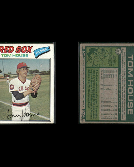 Boston Red Sox 1977 Topps Baseball 39-Card Lot Topps VG