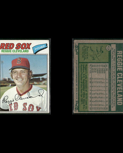 Boston Red Sox 1977 Topps Baseball 39-Card Lot Topps VG