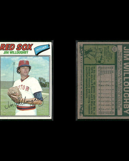 Boston Red Sox 1977 Topps Baseball 39-Card Lot Topps VG
