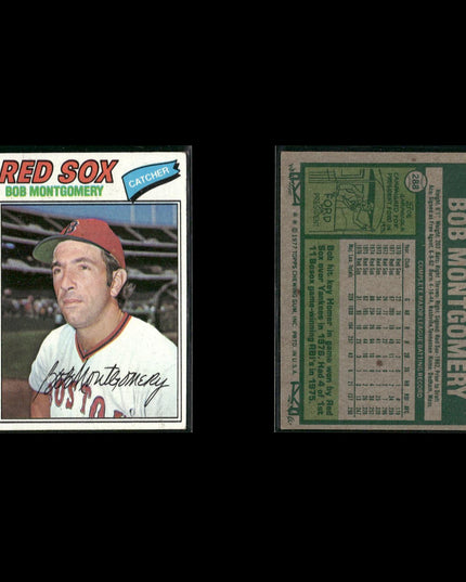 Boston Red Sox 1977 Topps Baseball 39-Card Lot Topps VG