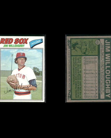 Boston Red Sox 1977 Topps Baseball 39-Card Lot Topps VG