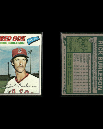 Boston Red Sox 1977 Topps Baseball 39-Card Lot Topps VG