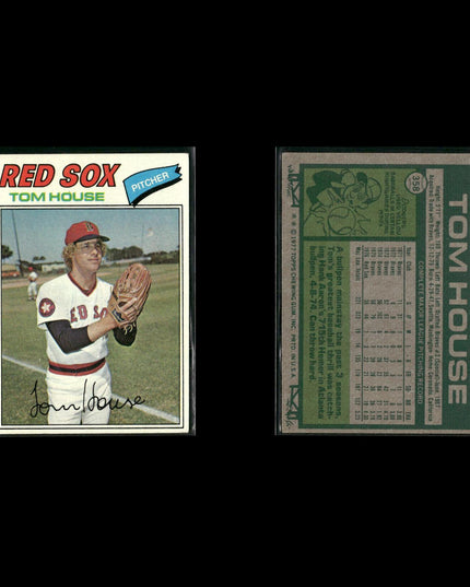 Boston Red Sox 1977 Topps Baseball 39-Card Lot Topps VG