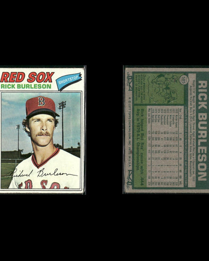 Boston Red Sox 1977 Topps Baseball 39-Card Lot Topps VG