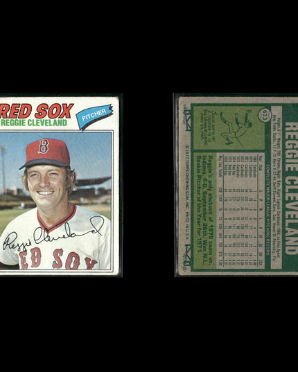 Boston Red Sox 1977 Topps Baseball 39-Card Lot Topps VG
