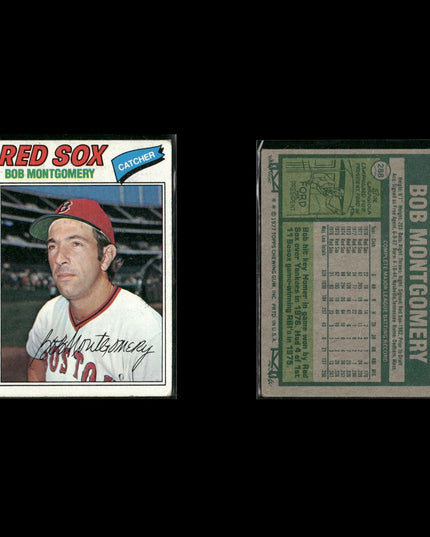 Boston Red Sox 1977 Topps Baseball 39-Card Lot Topps VG