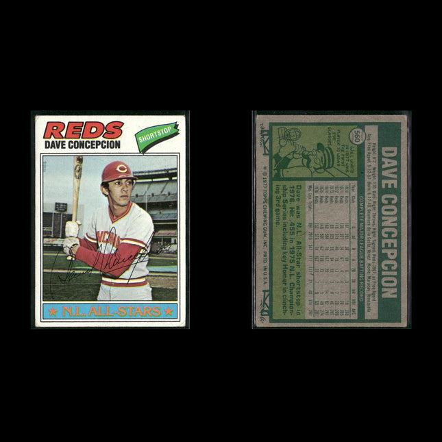 Cincinnati Reds 1977 Topps Baseball 17-Card Lot Topps VG