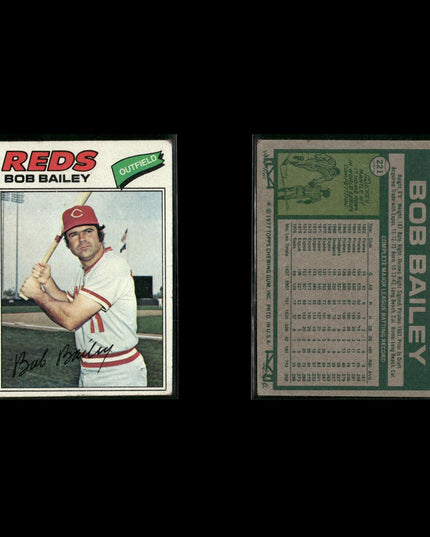 Cincinnati Reds 1977 Topps Baseball 17-Card Lot Topps VG